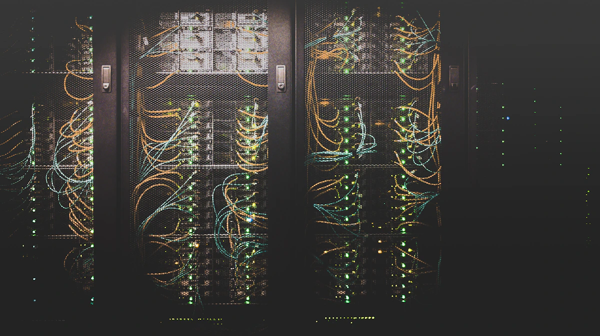 Server racks used for cloud infrastructure and hosting